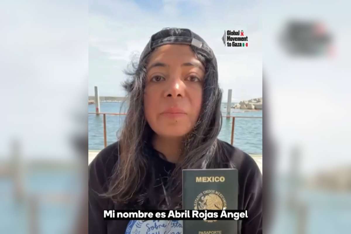 abril rojas mexicana flotilla gaza
