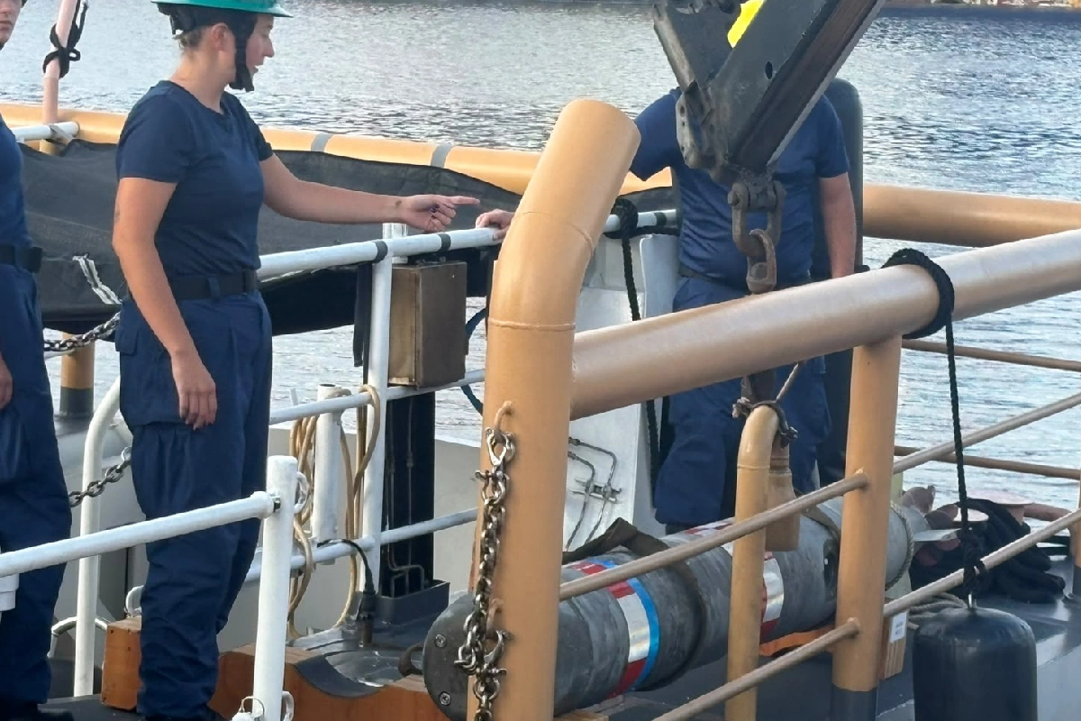 Autoridades mexicanas hallaron el torpedo frente a las costas de Ensenada.